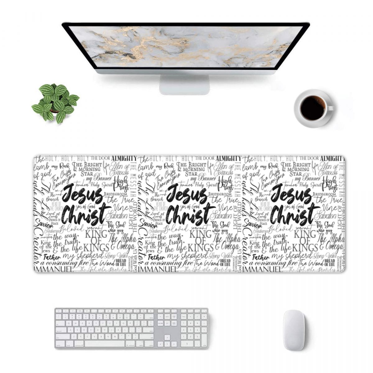 Gaming Keyboard Name - Grand tapis de souris avec les