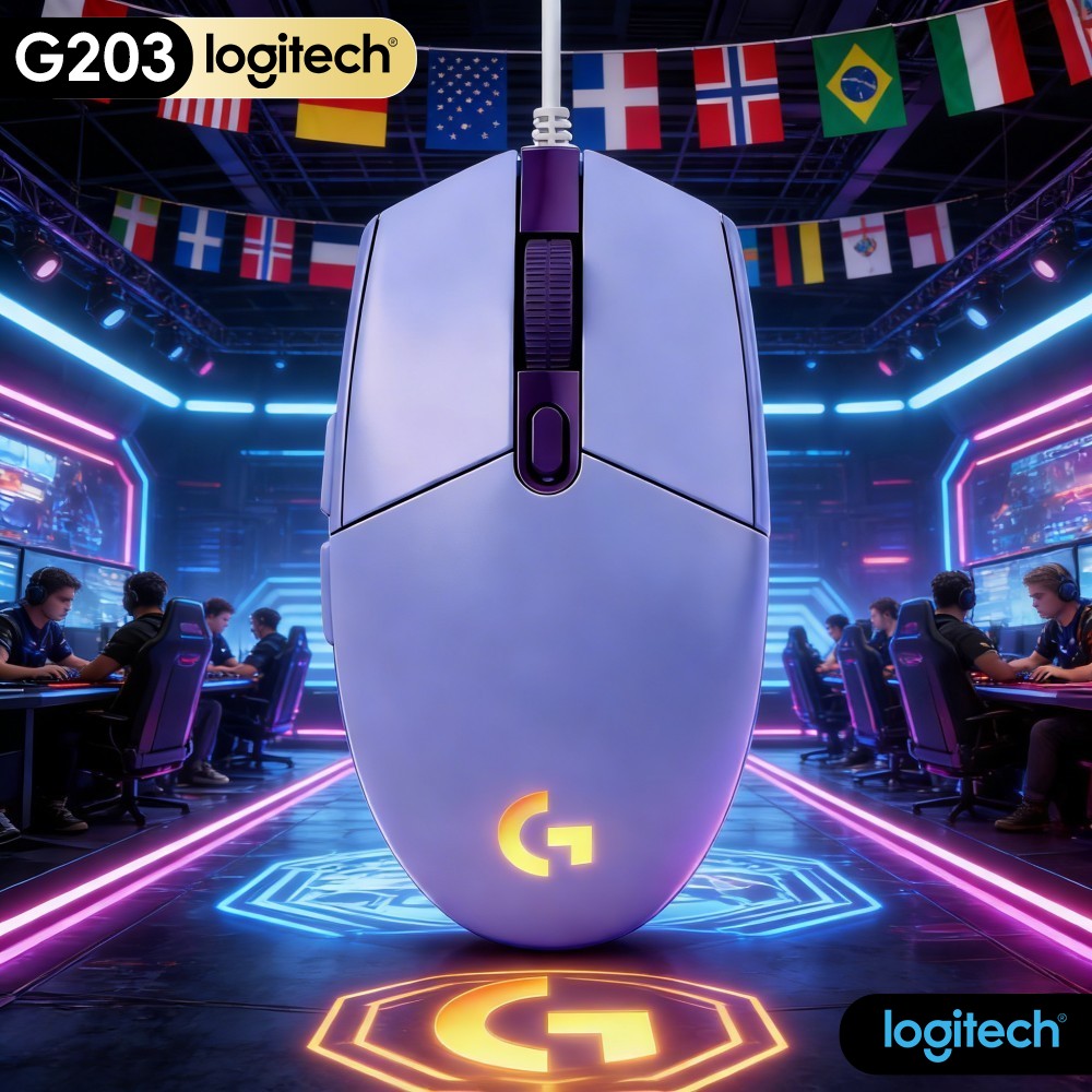 Logitech Mouse G203 - Souris de jeu filaire Logitech G203,