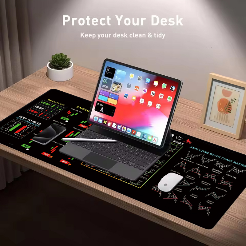 EXCO Stock Market Trader Tapis - Gaming Keyboard And Mouse Pad avis et prix