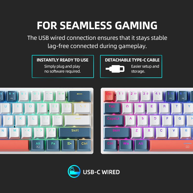 K500-B61 Machenike Mini clavie - Gaming Keyboard Mini avis et prix