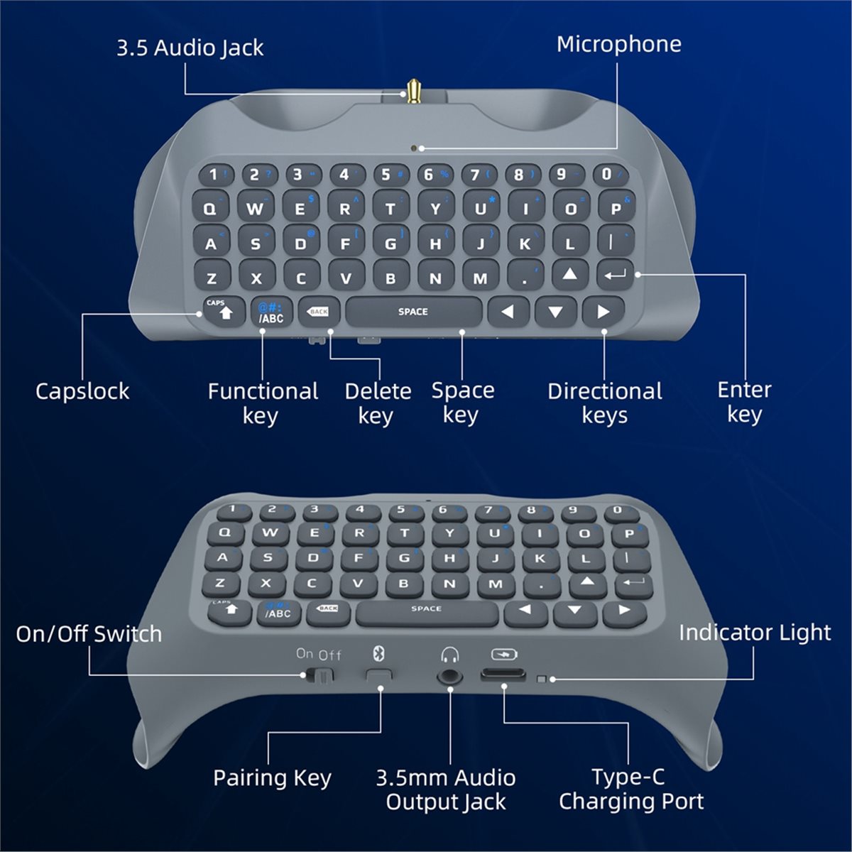Clavier sans fil de jeu goodid - Gaming Keyboard Mini avis et prix