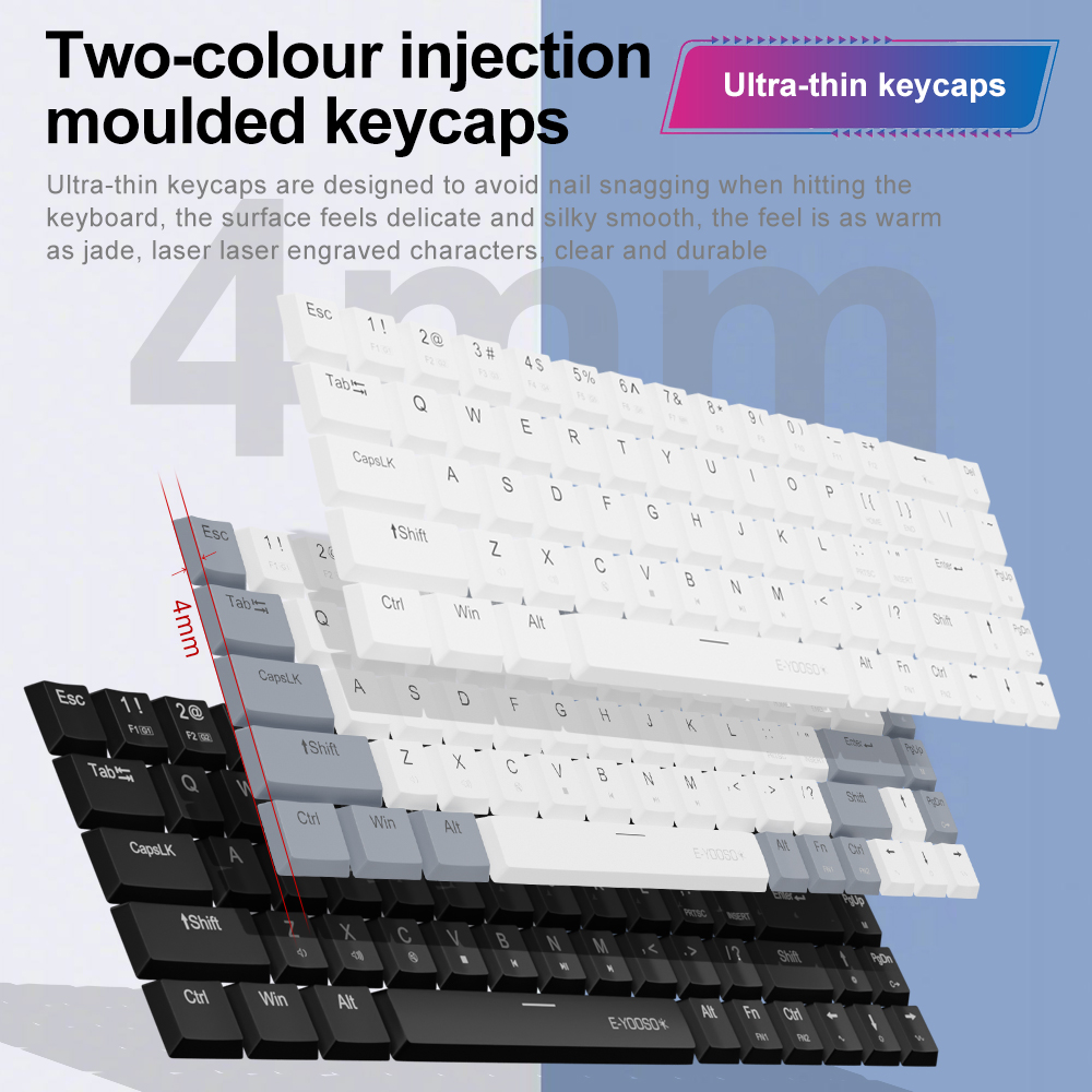 E-YOOSO A68 RGB Mini Mince USB - Gaming Keyboard E Yooso avis et prix