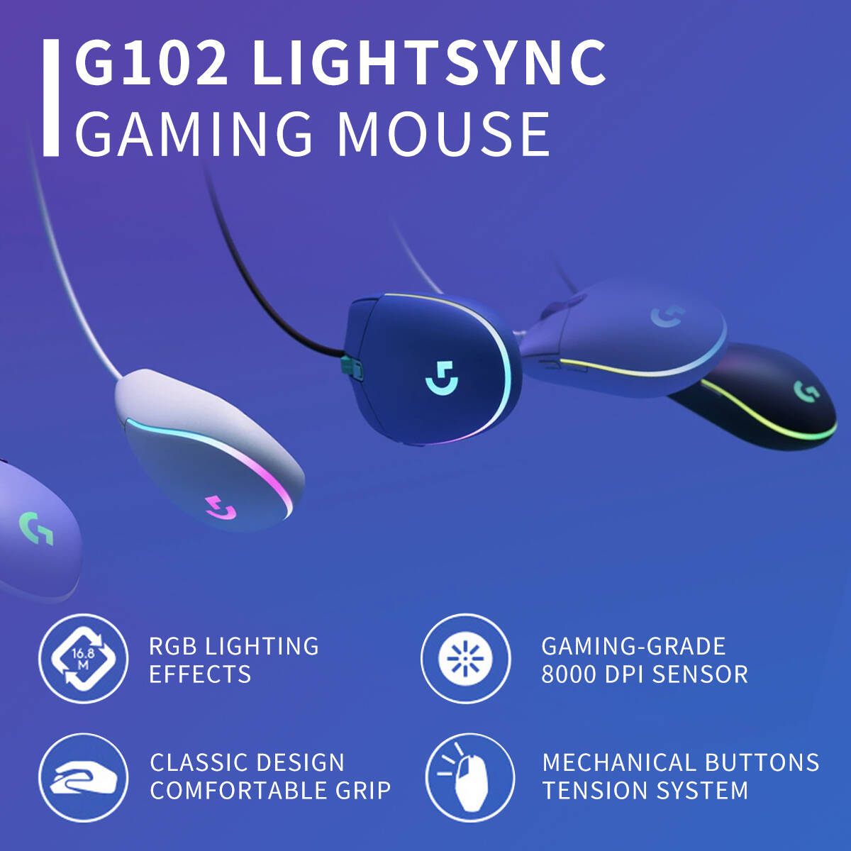 Souris Logitech G203 Prodigy S - Logitech Mouse G203 avis et prix
