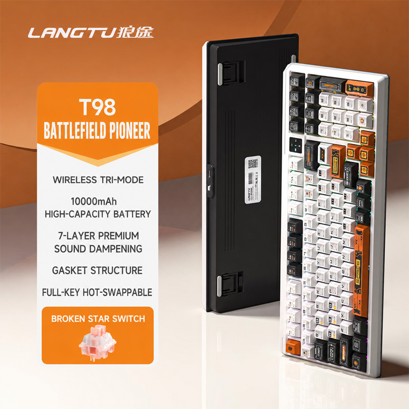 Langtu T98, clavier mécanique  - Gaming Keyboard And Mouse Combo Wireless avis et prix