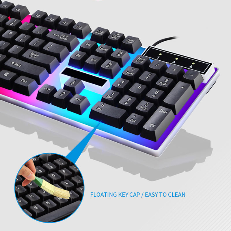 Clavier de jeu rvb, Kit clavie - Gaming Keyboard And Mouse Combo avis et prix