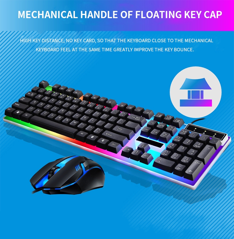 Clavier de jeu rvb, Kit clavie - Gaming Keyboard And Mouse Combo avis et prix