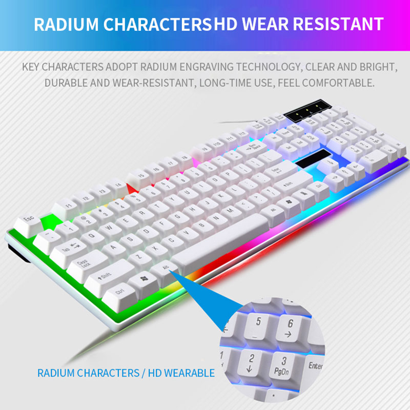 Clavier de jeu rvb, Kit clavie - Gaming Keyboard And Mouse Combo avis et prix