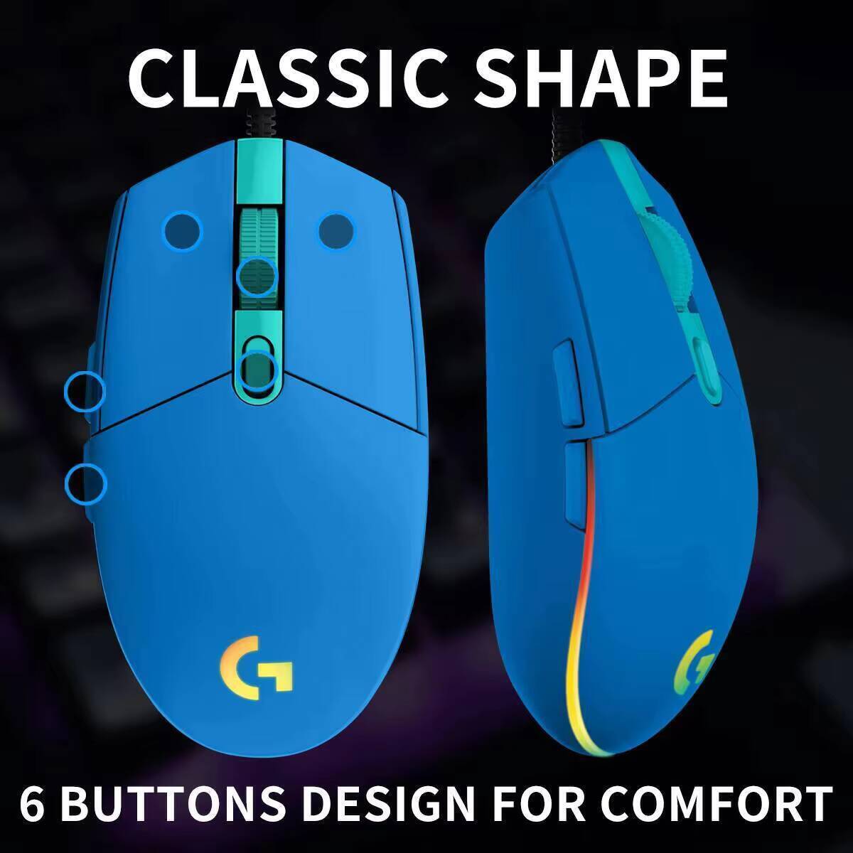 Souris de jeu filaire Logitech - Logitech Mouse G203 avis et prix