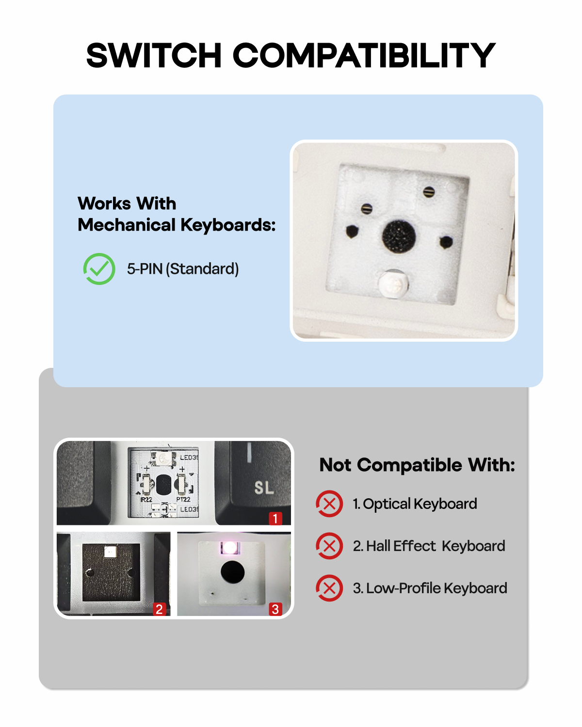 Ensemble de 100 interrupteurs  - Mechanical Switch Tester avis et prix